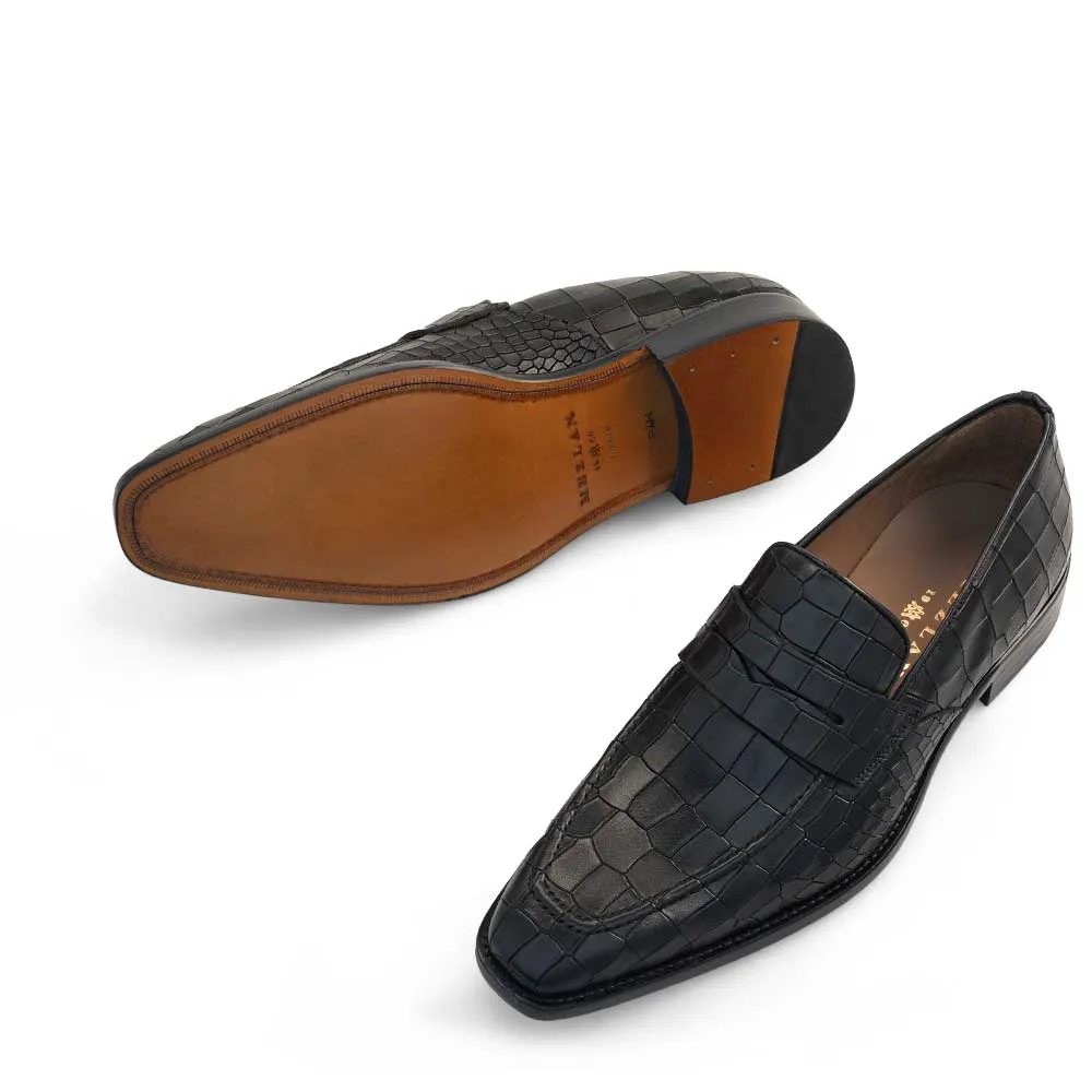 19542 Embossed Penny Loafer