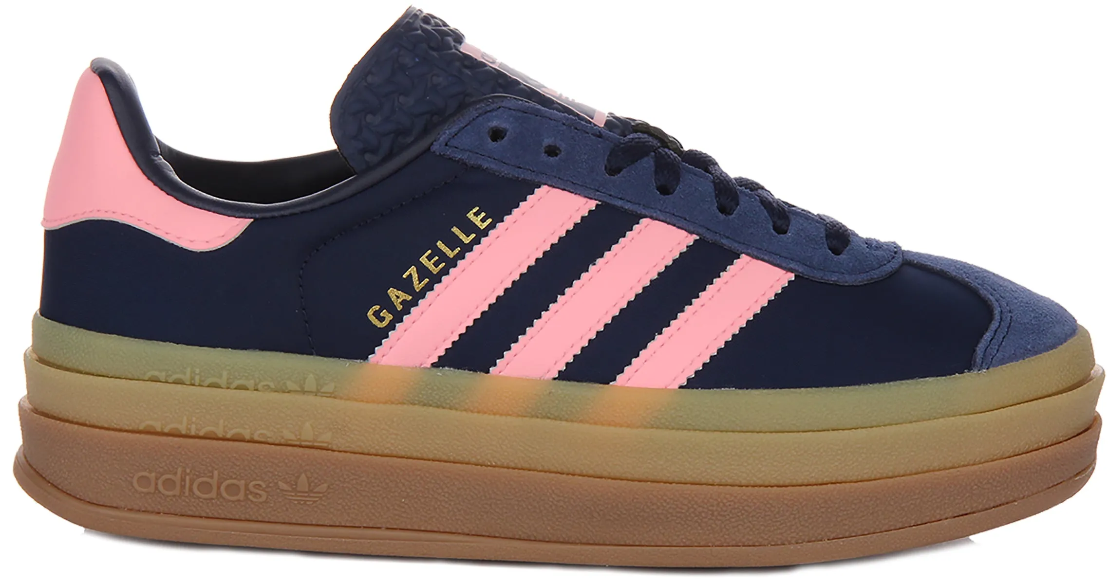 Adidas Gazelle Bold W In Navy Pink For Women