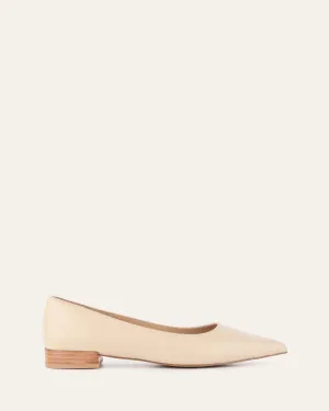 ANITA DRESS FLAT SAND LEATHER