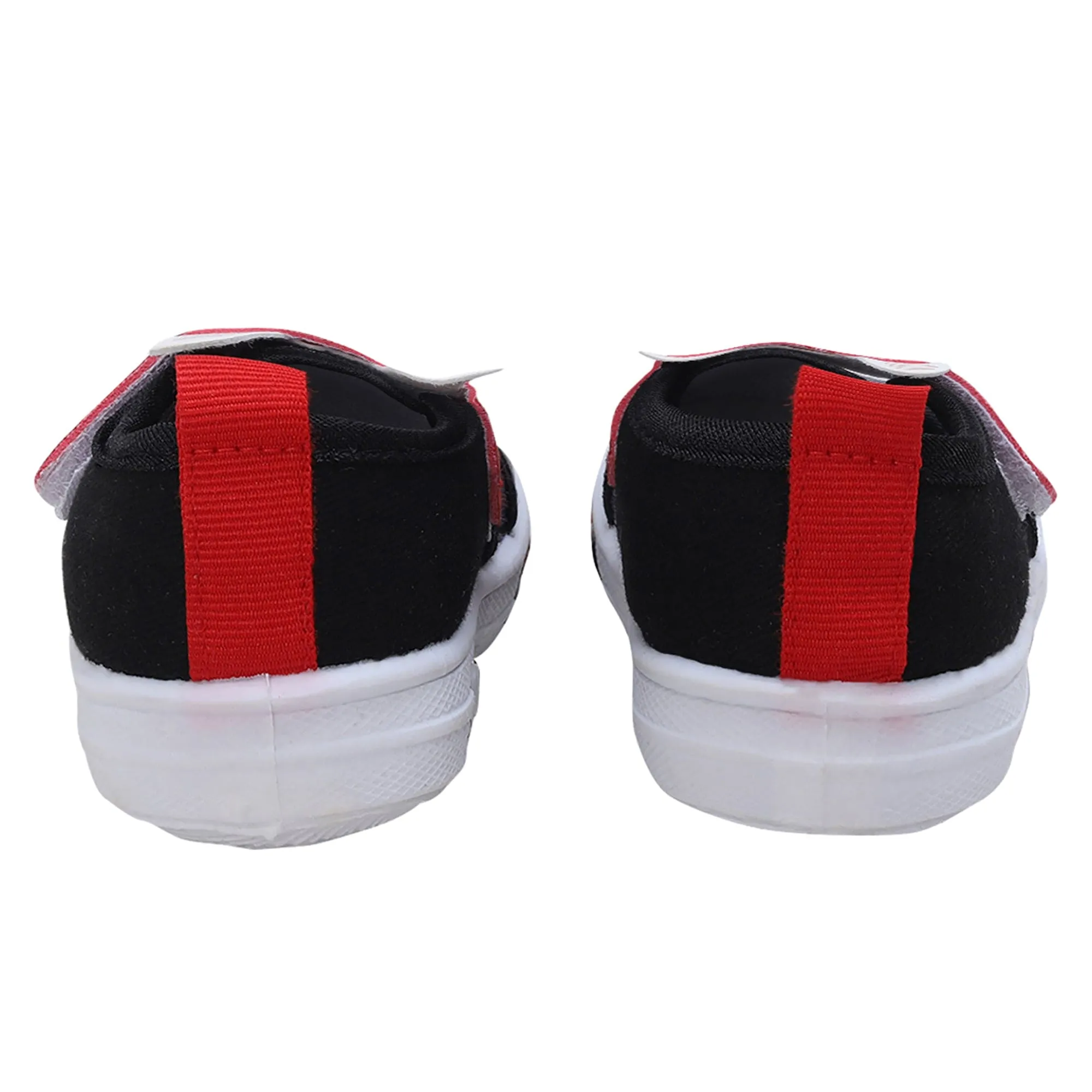 Baby Moo Ninja Rabbit Velcro Strap Anti-Skid Chu Chu Sound Sneakers - Black