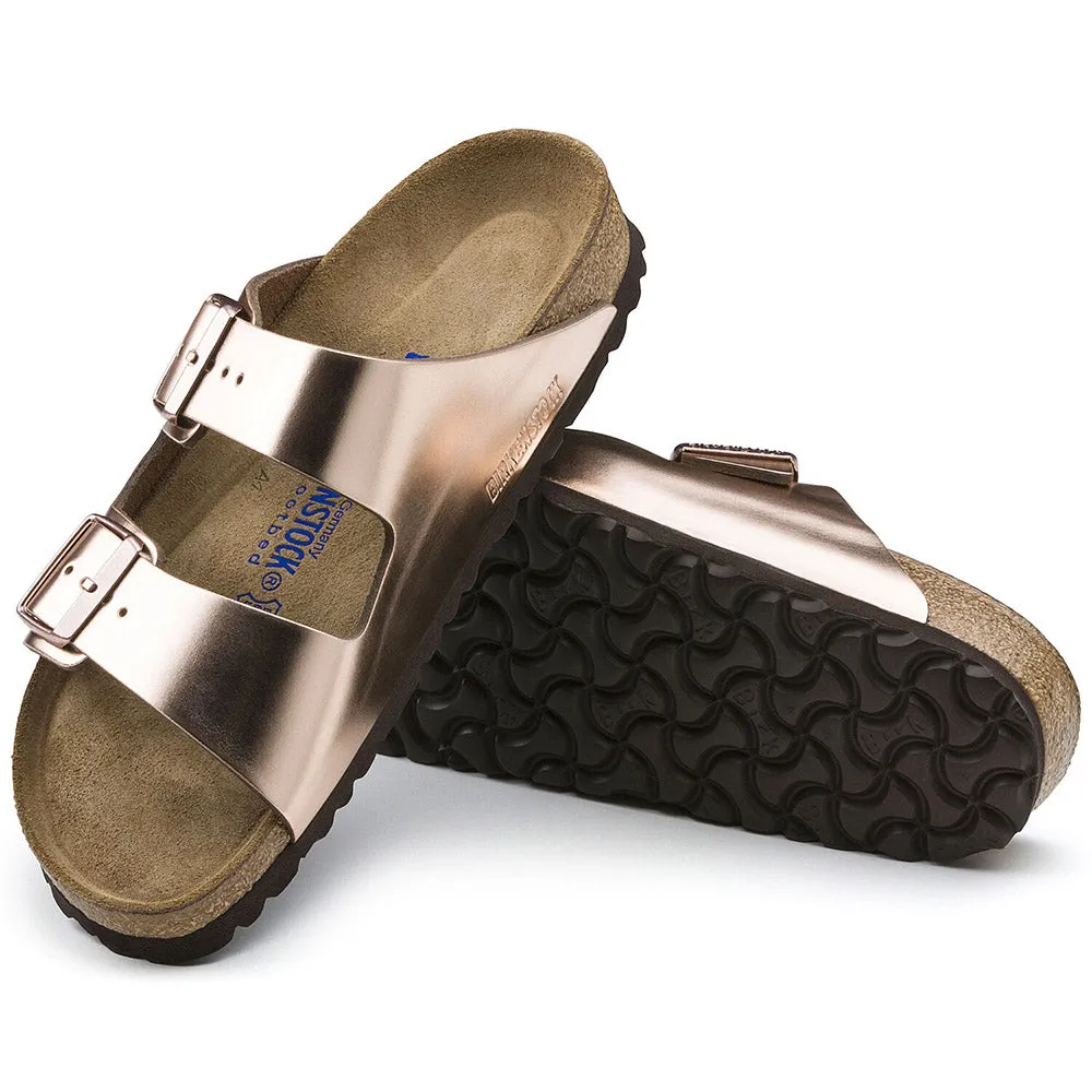 Birkenstock Arizona Soft Footbed Leather Metallic Copper