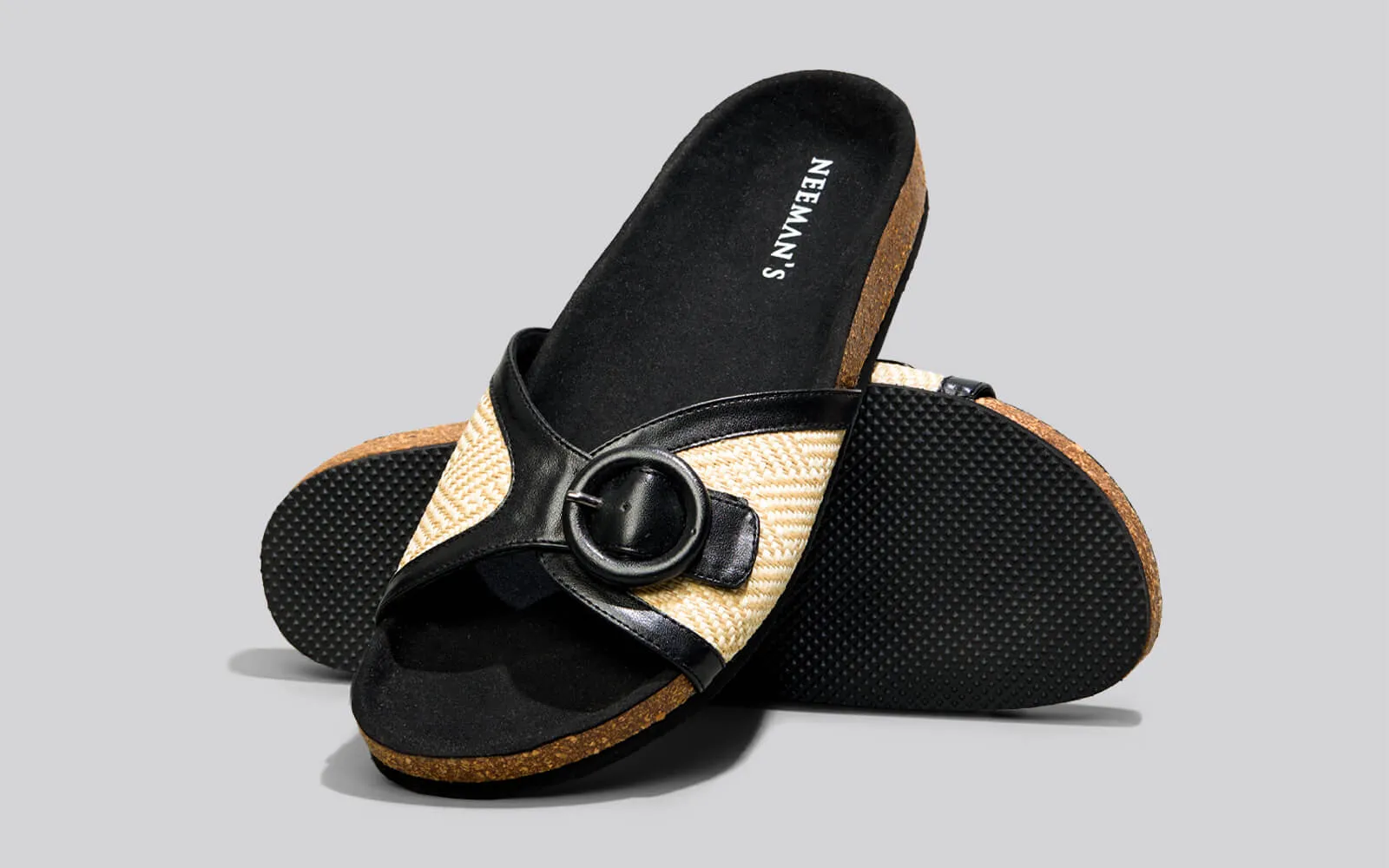 Boheme Chic Slides : Black