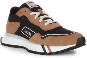 Boss Jonah Runner Sdtx In Black Brown For Men