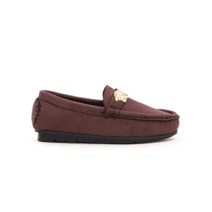 Boys Brown Formal Moccasin KD0759