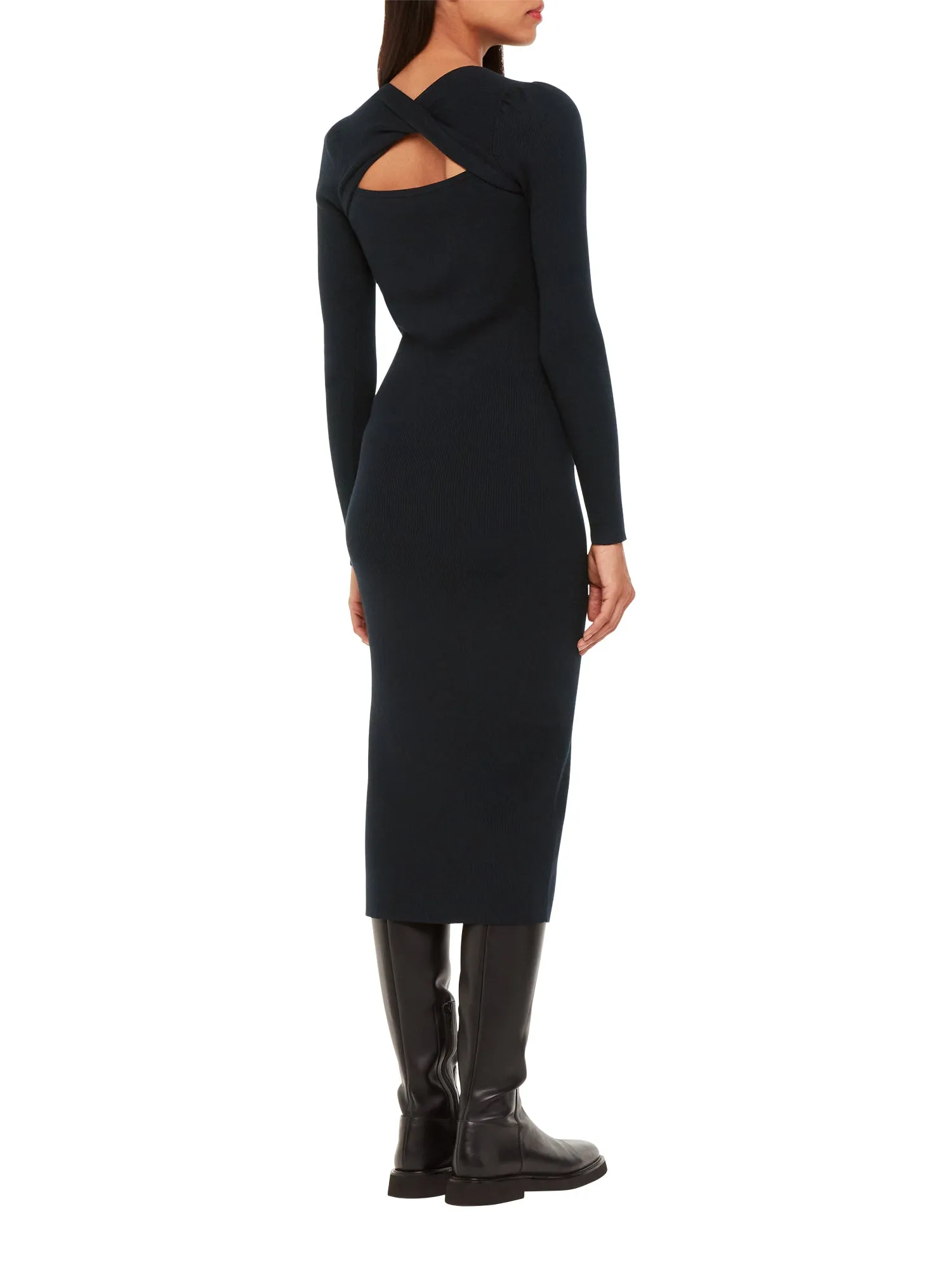 Cut Out Twist Knitted Dress