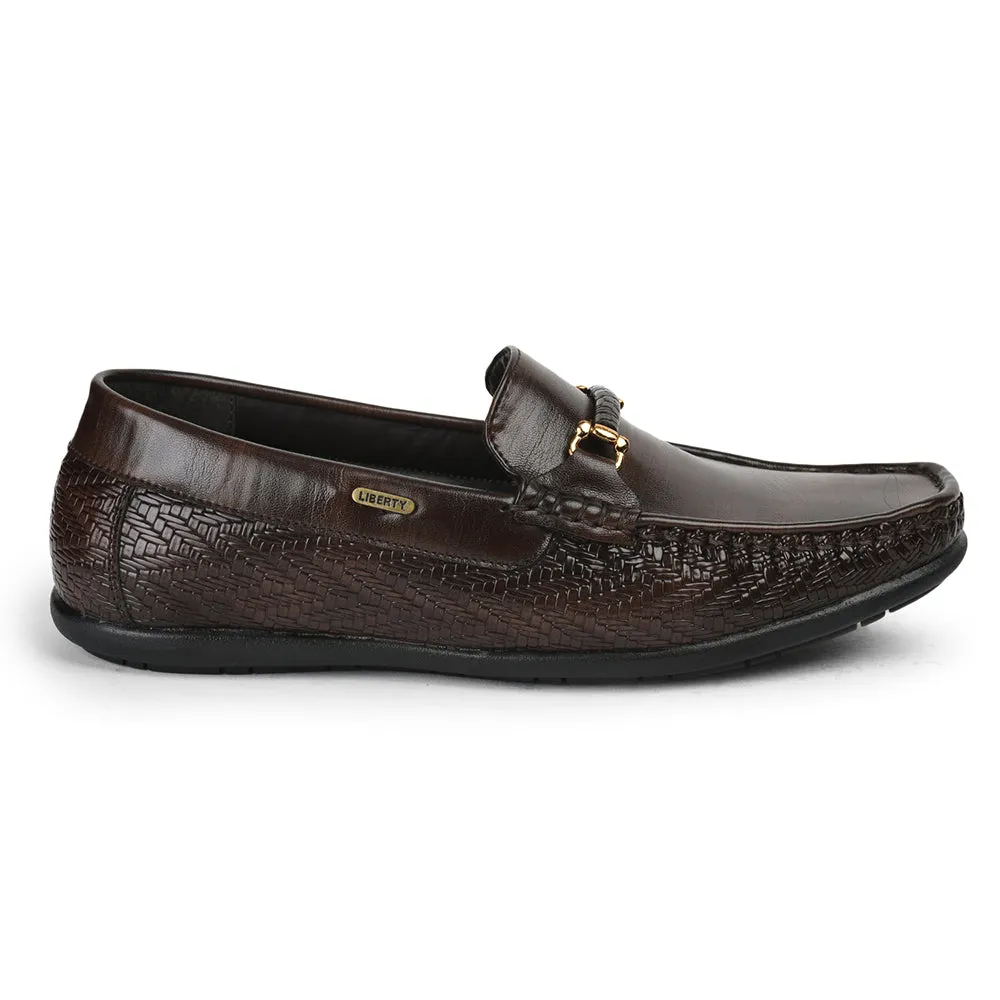 Fortune Formal Brown Loafers For Men JPL-278 By Liberty