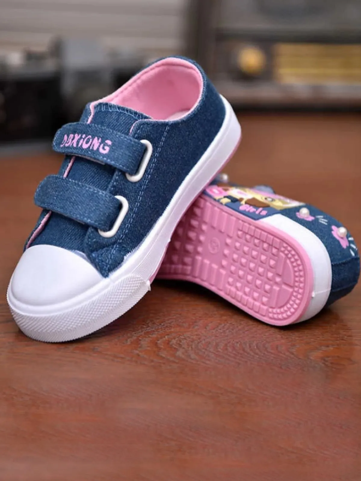 Girls The It Girl Denim Sneakers by Liv and Mia