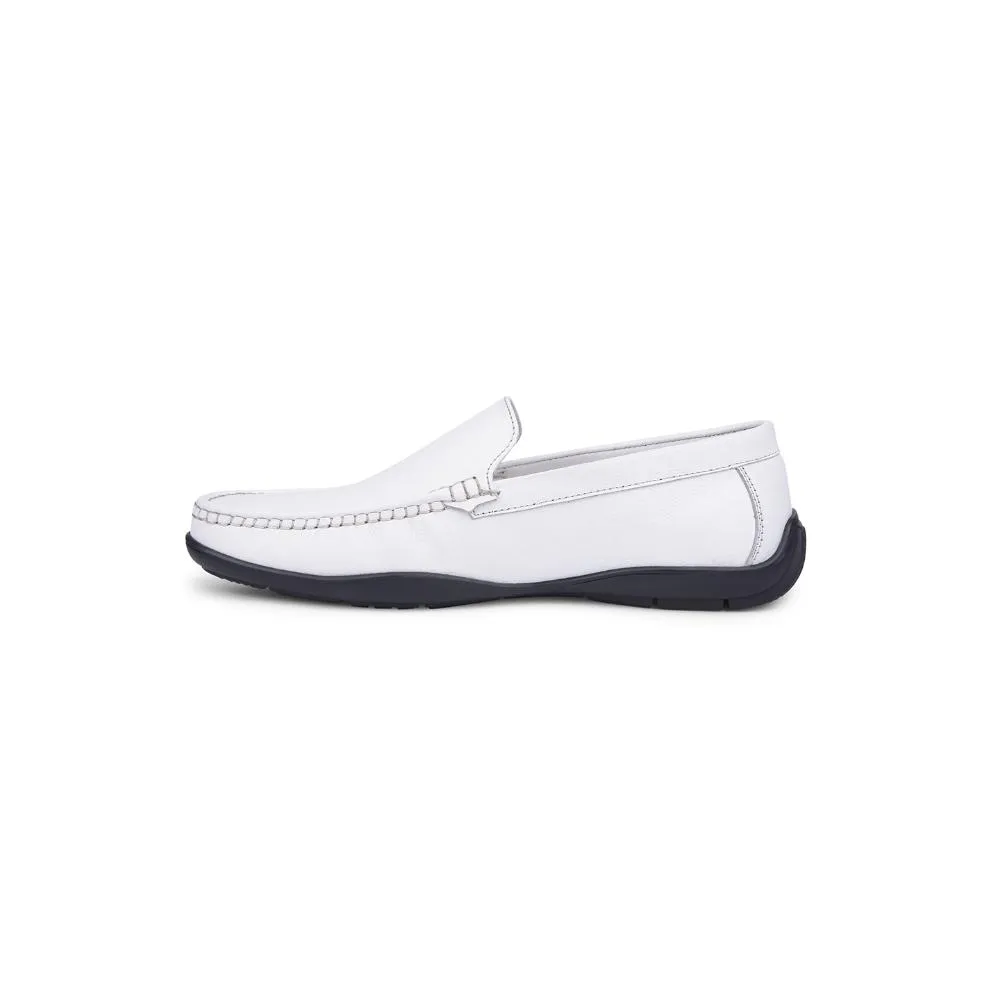 Healers Formal White Loafers For Men UVI-18 By Liberty