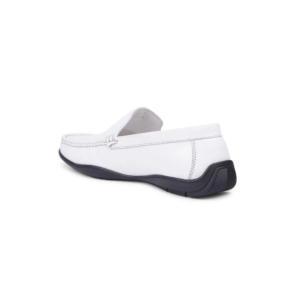 Healers Formal White Loafers For Men UVI-18 By Liberty