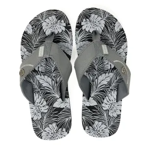 Kaka'ako Kasuals "Auahi" Men's Slipper- Black/Gray