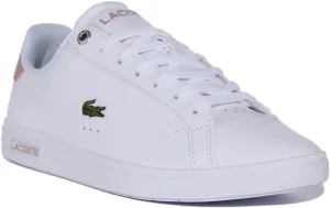 Lacoste Graduate Pro In White Pink For Women