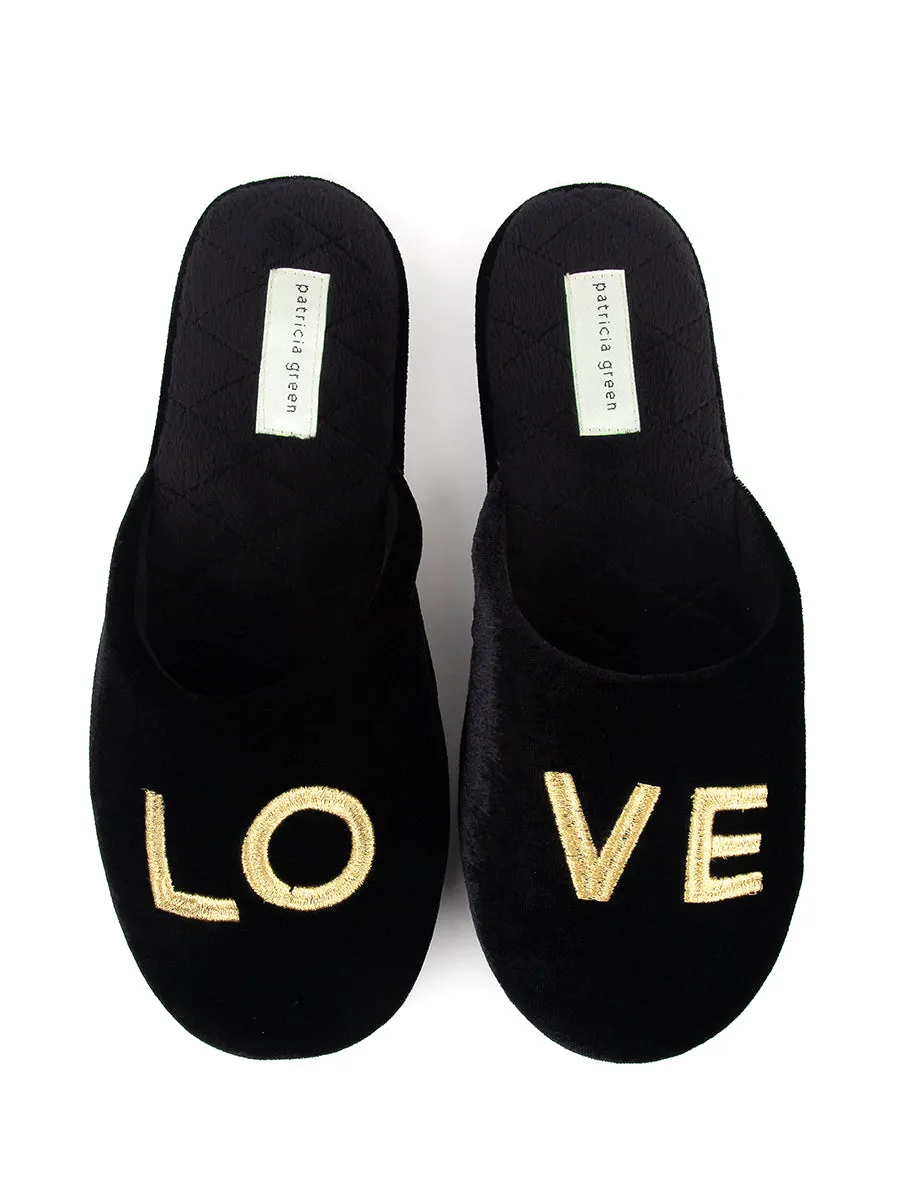 Love Embroidered Slipper