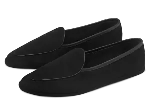 Lune Slippers in Black Luxe Suede