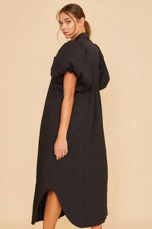 Madeline Midi Dress - Black