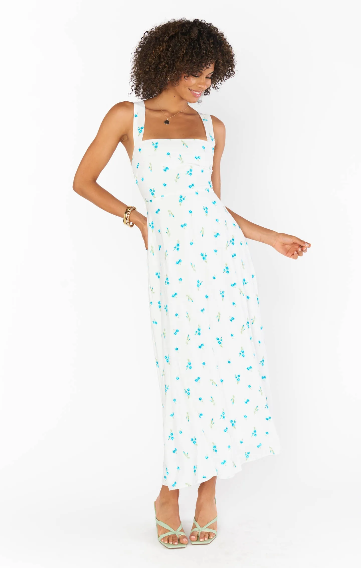 Marmont Midi Dress ~ Bluebell Ditsy