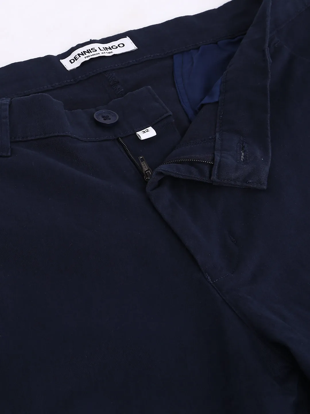 Men's Tapered Fit Cotton Chinos (Navy)