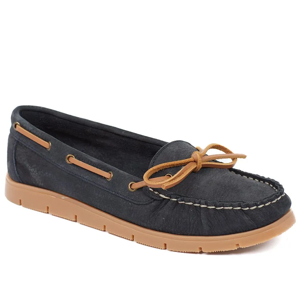 Penella Hand-Stitched Leather Moccasins - PENELLA / 327 210