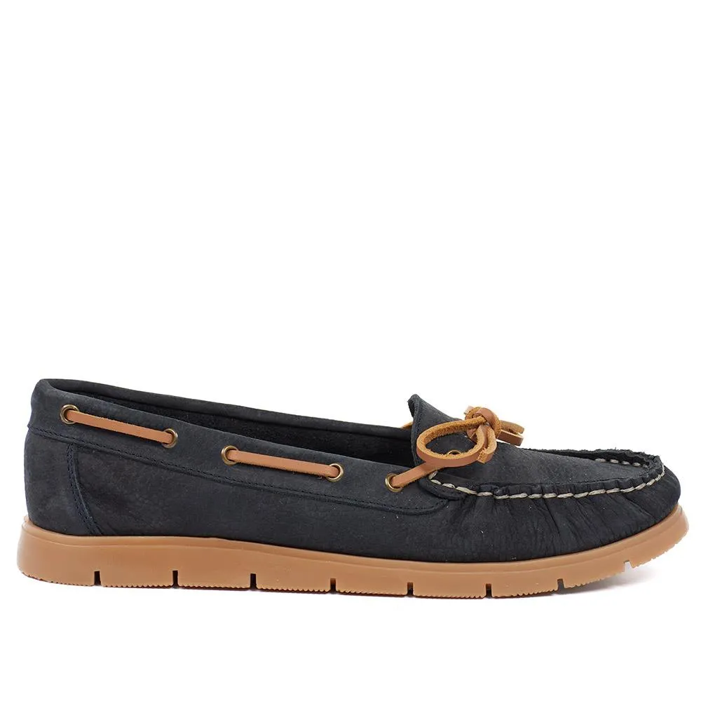 Penella Hand-Stitched Leather Moccasins - PENELLA / 327 210