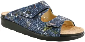 SAS Women's Cozy Slide Sandal MULTISNAKE NAVY