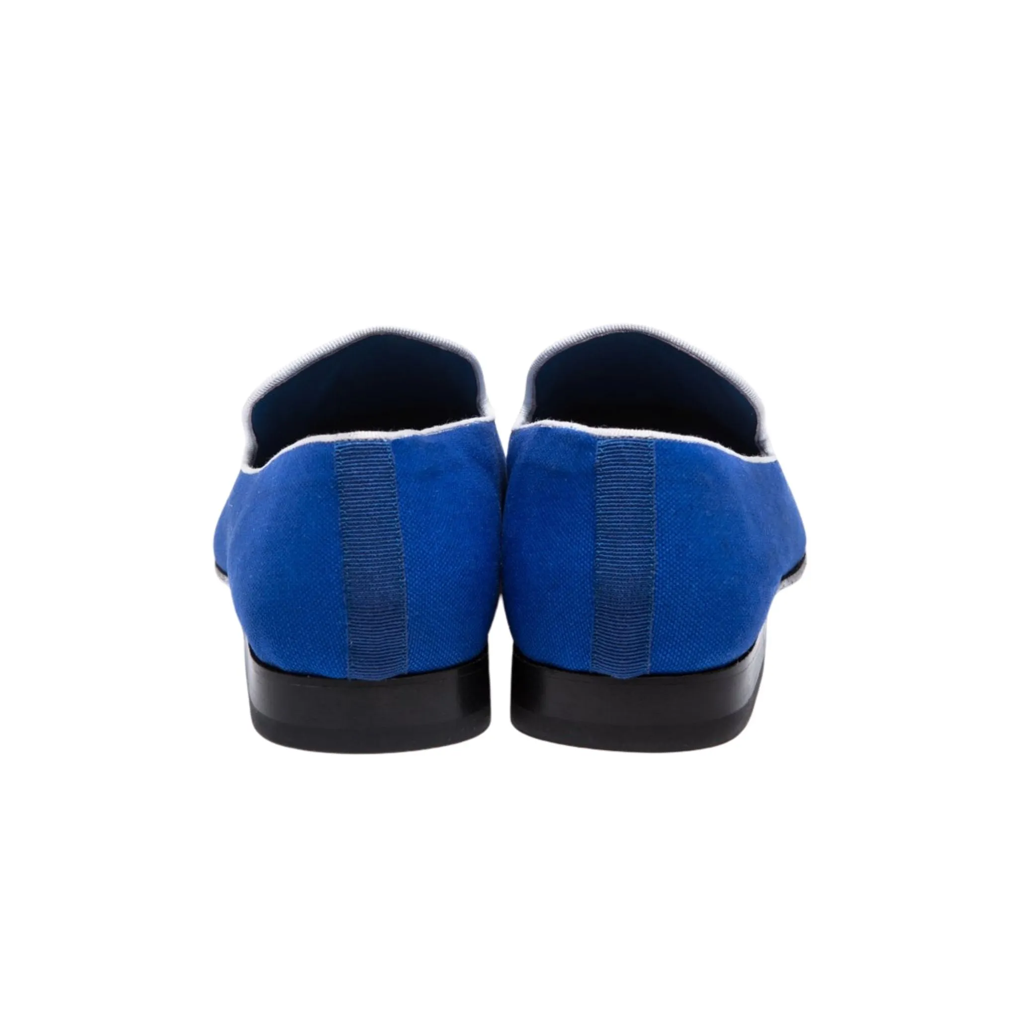 Slipper in Cobalt Blue with White Logo