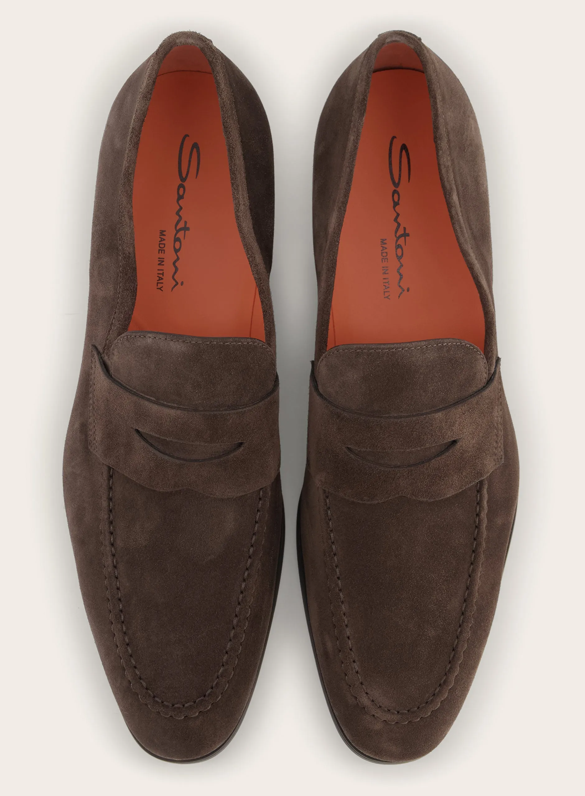 Suède penny loafers